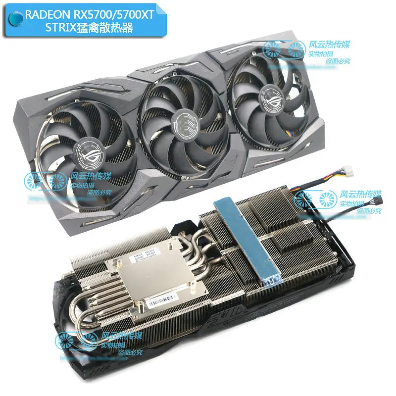 Новый оригинальный Графический охладитель для видеокарты ASUS ROG STRIX RX5700 XT|Кулеры и