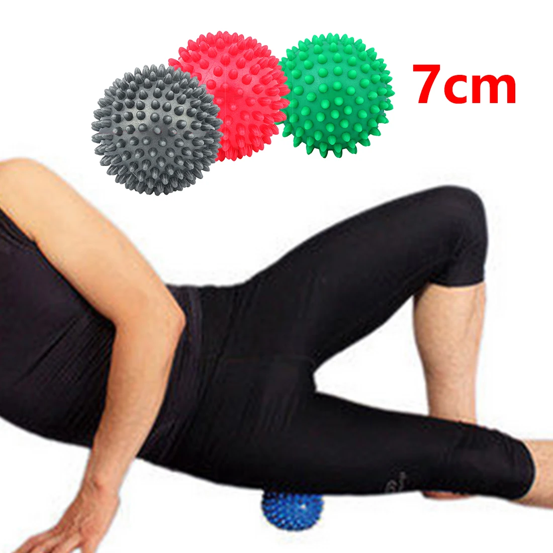 Прочный ПВХ Шипованный Массажный мяч триггер точка Спорт Фитнес рука облегчение