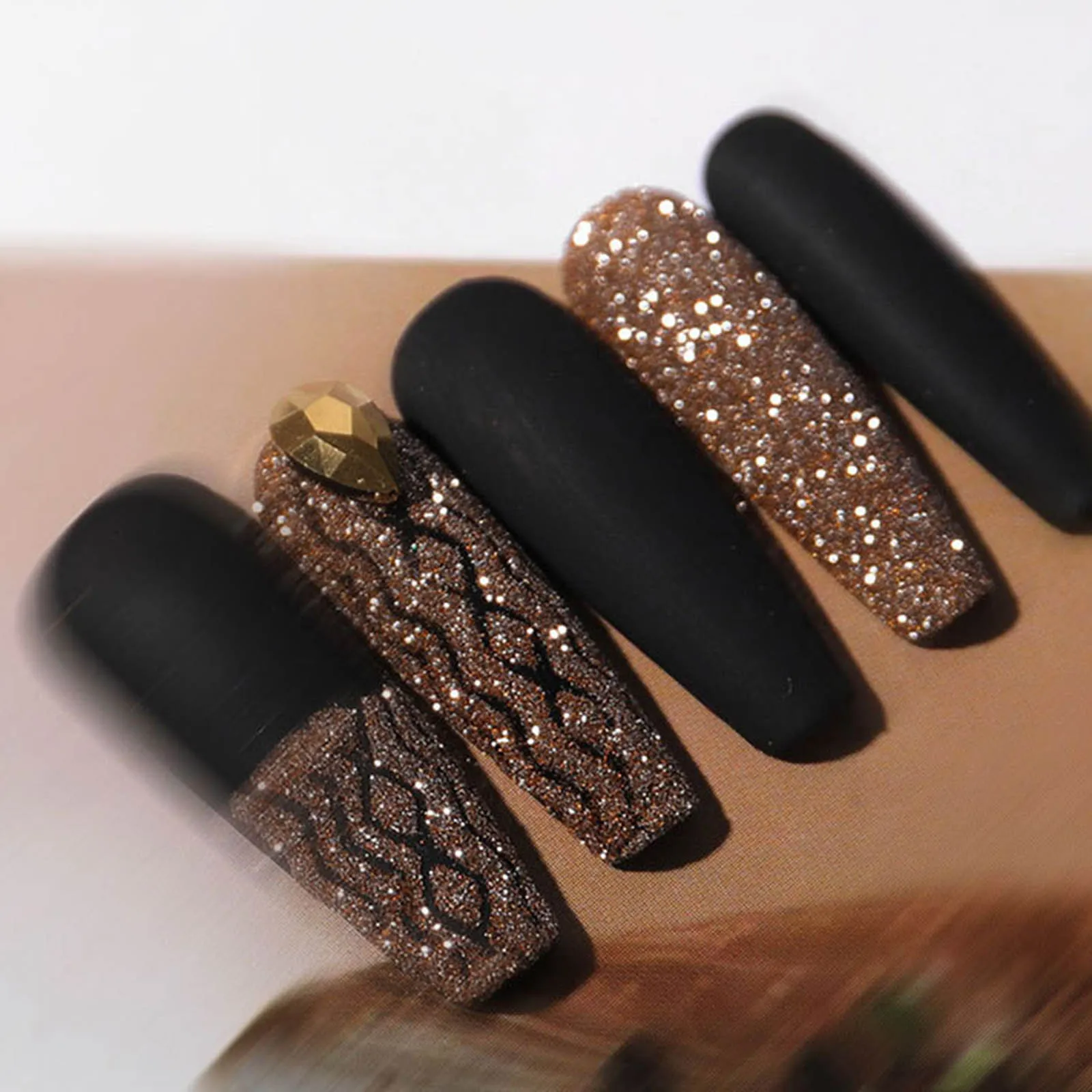 

Hot Rushed Diamond Glitter Sparkles Powders Pigment Nail Art Glitter Powder Decoration t6