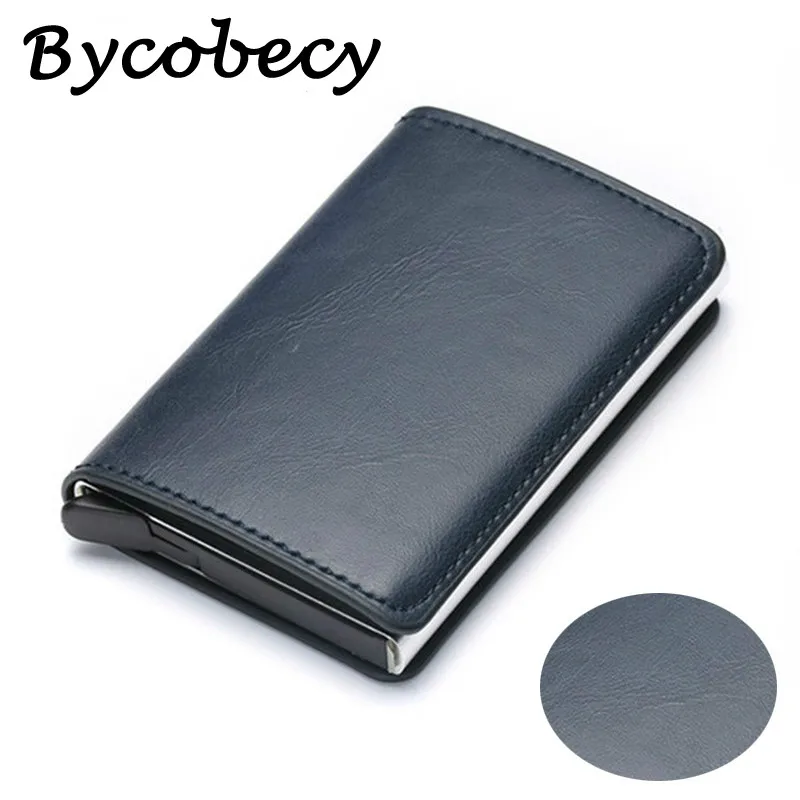 

Кошелек Bycobecy мужской, кожаный, с защитой Rfid, держатель для карт