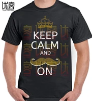 t shirt keep calm and moustache on t shirt funny novelty custom man hipster geek style short sleeved t shirt top