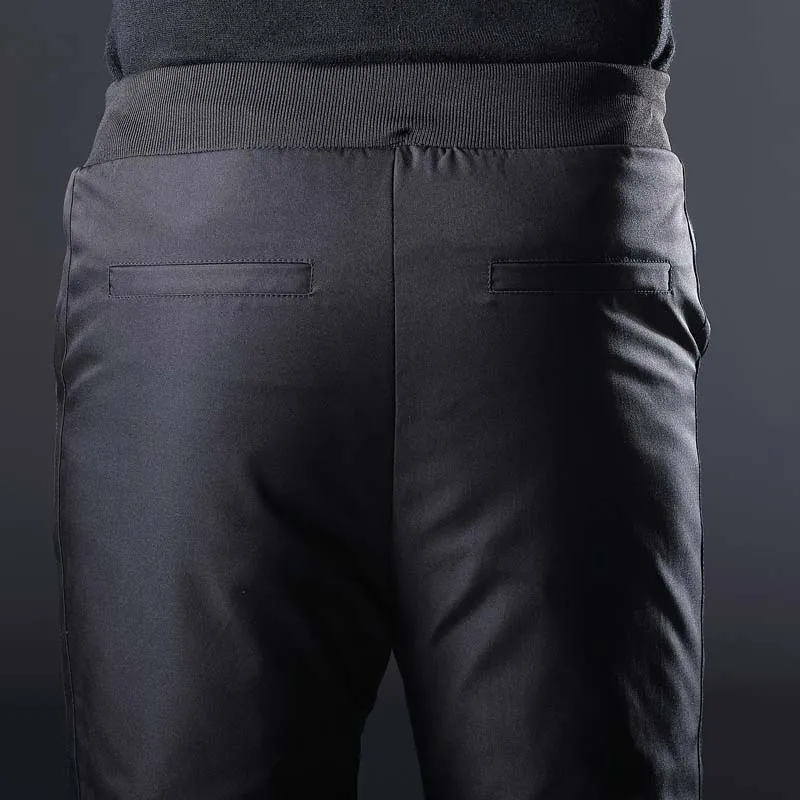 Зимние теплые мужские пуховые брюки 90 белый утиный пух для занятий спортом на