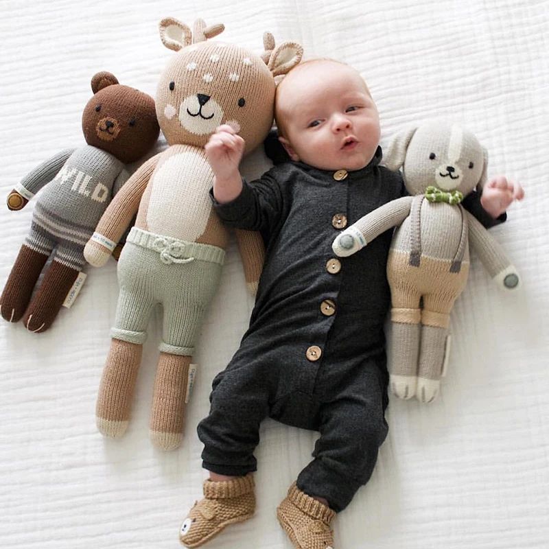 TinyPeople/милые детские вязаные комбинезоны утепленная хлопковая одежда с капюшоном