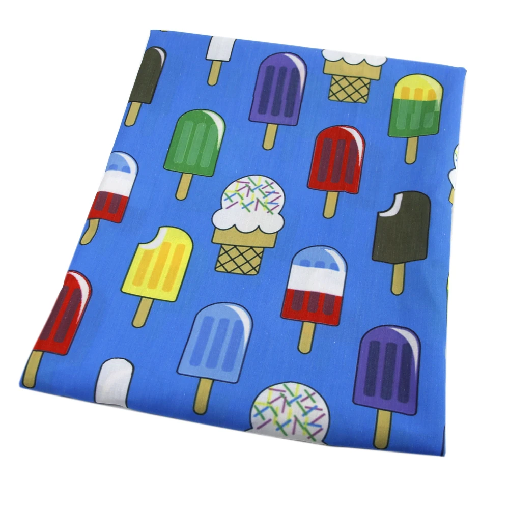 Давид аксессуары 50*145 см Торт Мороженое 100% хлопок ткань для ткани Дети Домашний