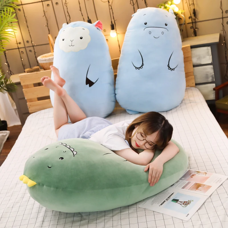 

Kawaii Giant Dinosaur Plush Toys For Girls Soft Big Pillow Cute Stuffed Animal Sheep Doll Cushion Valentines Day Gifts