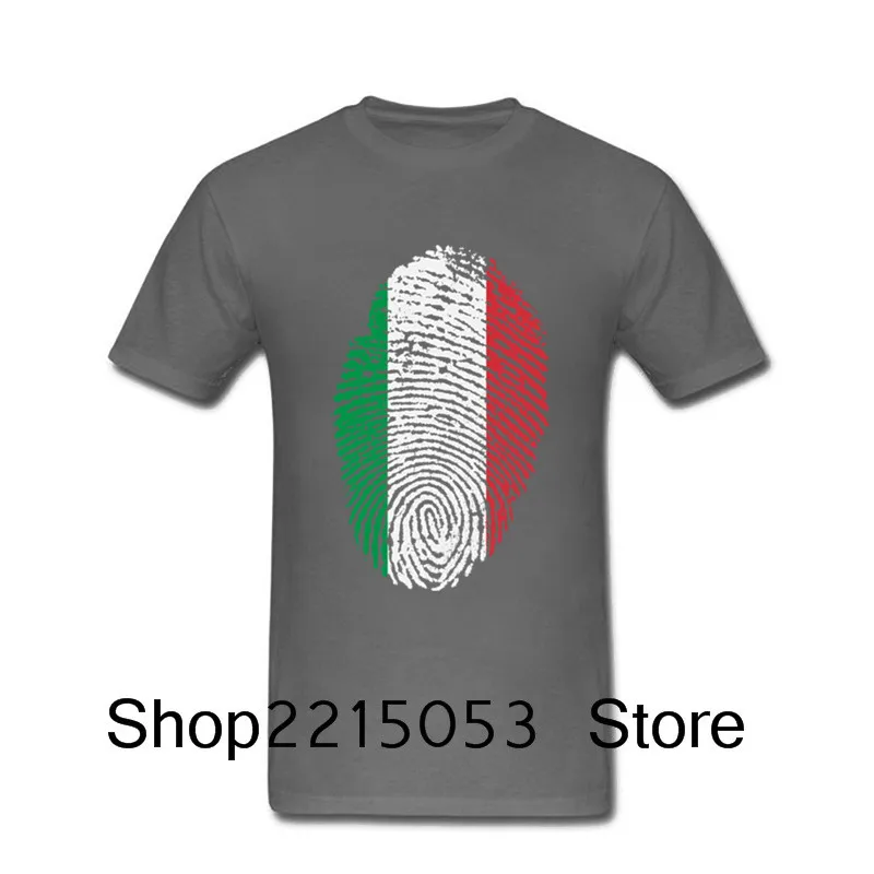 Italy Flag Fingerprint Short T-Shirt Homme Orang Cotton Funny TShirts Fashion 2020 T Shirts blouse orologio uomo shadowhunters | Мужская