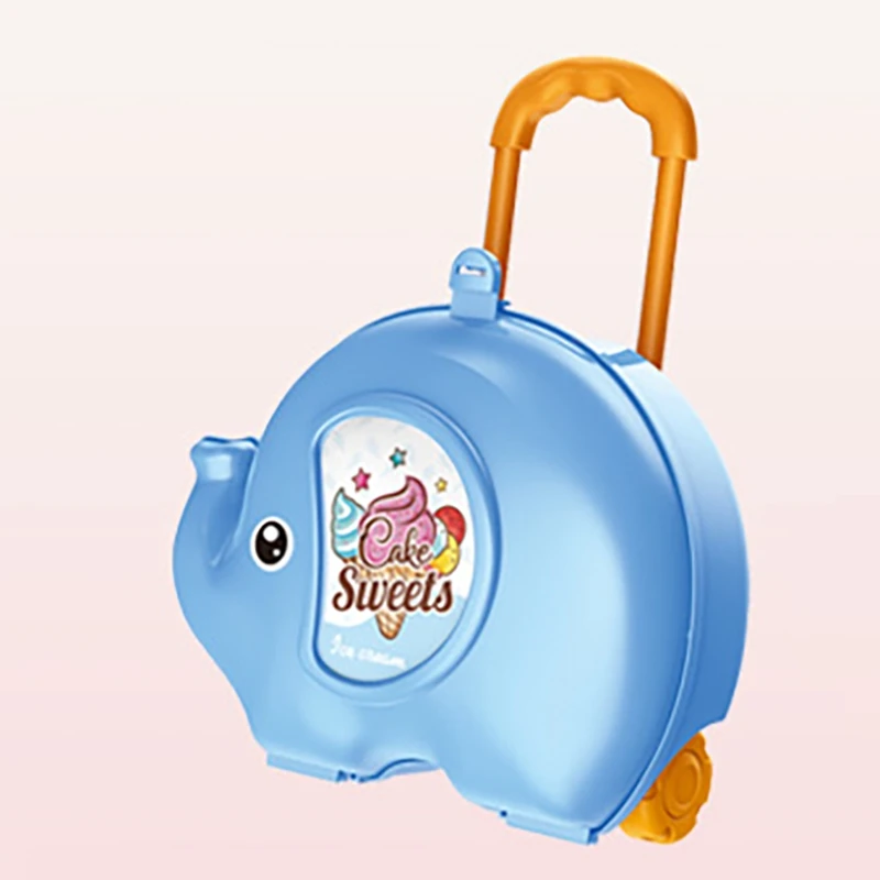 

Elephant Trolley Toy Simulation Kitchen Cooking Utensils Set Toys