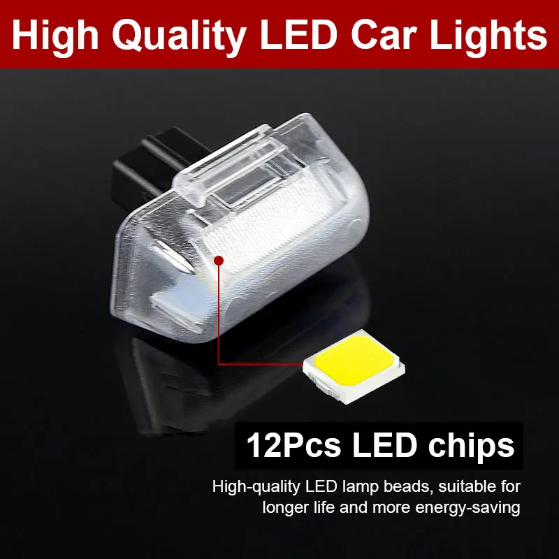 2Pc For Ford Transit MK6 MK7 1985-2013 Connect 2002-2013 OEM#4388111 LED License Number Plate Light | Автомобили и мотоциклы