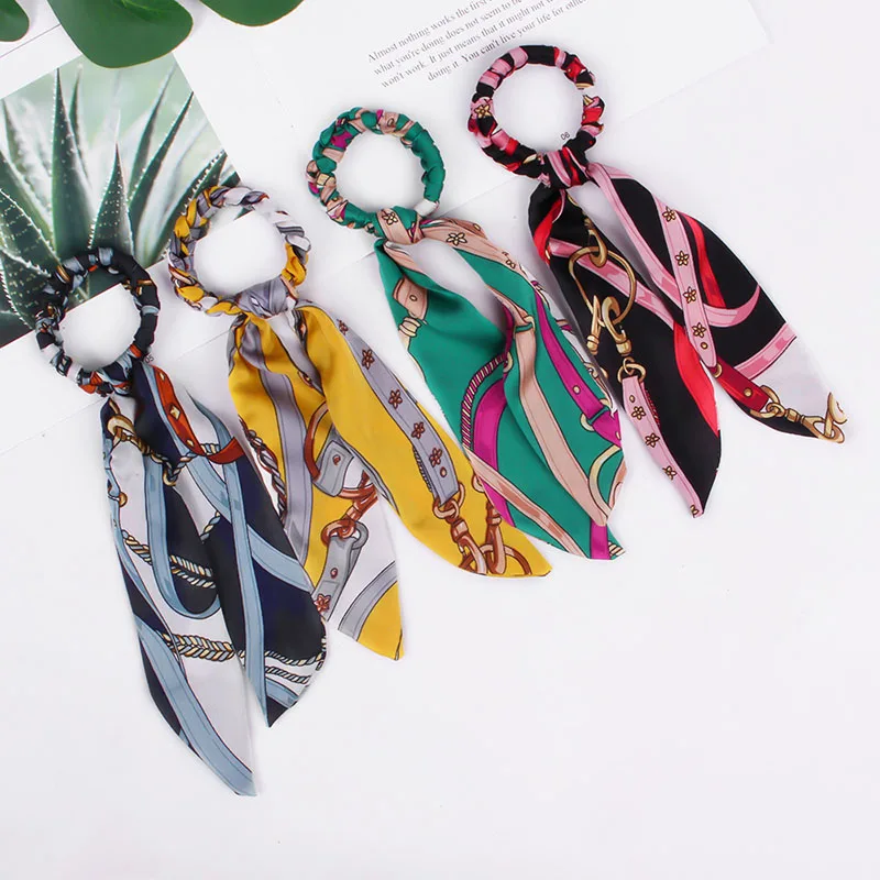 Женская плетеная повязка на голову эластичная лента для волос с принтом в виде