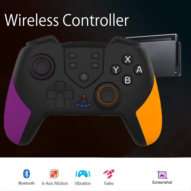 

Gamepad Wireless Controller Wireless Joystick For N-Switch Switch Pro Controller Switch Remote Bluetooth-compatible Gamepads New