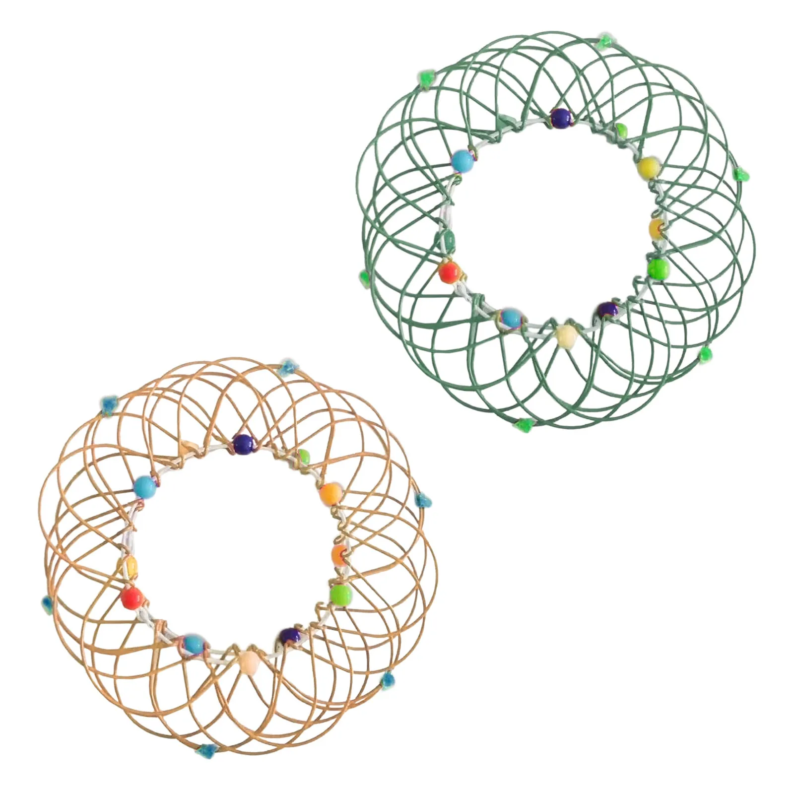 

Cesto flessibile Fidget-Toys Iron-Ring regali di decompressione Stress Juguetes Basket anello in ferro magico in acciaio mo