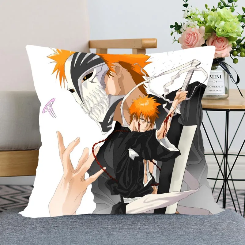 

Новое поступление, Ichigo kurosaki декоративная Свадебные наволочки, наволочка для подушки, Наволочки из мягкой атласной ткани с индивидуальным п...