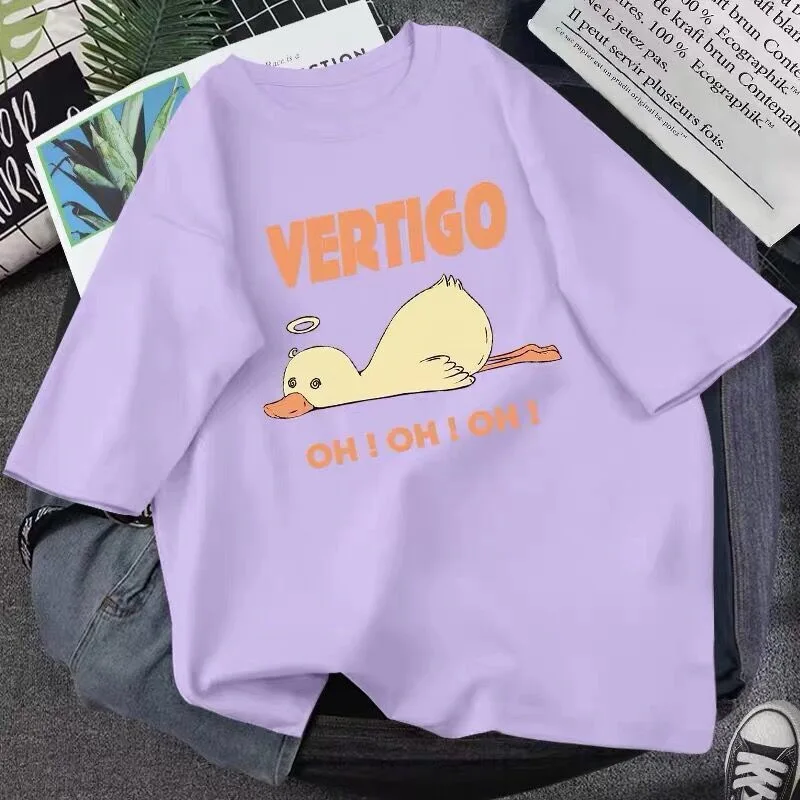 

Симпатичная футболка хлопковая рубашка с круглым вырезом, с коротким рукавом, футболки для девочек повседневное одноцветное Цвет поп одежд...