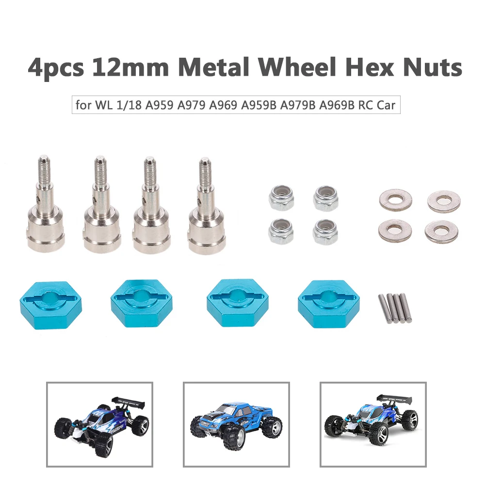 2 шт. тяги тяга сервопривод металлические/4 шестигранные гайки для WL 1/18 A959 A979 A969 A959B