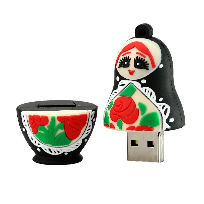 Usb флеш-накопитель, прекрасная Матрешка, USB флеш-накопитель, 4 ГБ, 8 ГБ, 16 ГБ, 32 ГБ, 128 ГБ, USB 2,0, флеш-накопитель, карта памяти, русская кукла, флешка