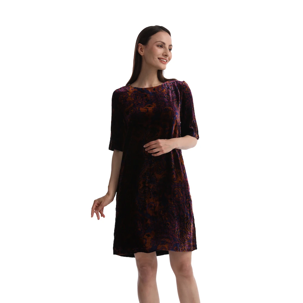 Женское бархатное платье CISULI из натурального шелка демисезонное шелковое акция |