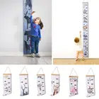 Линейка для измерения высоты, детская Водонепроницаемая простая креативная домашняя декоративная линейка сделай сам для выращивания ребенка, холщовая вешалка с палочкой
