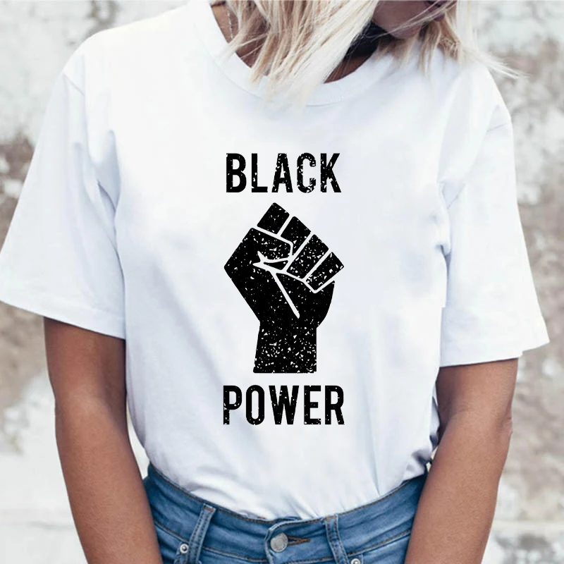 

Women Korean Tees Funny Graphic Female T-shirt harajuku ulzzang korean clothing Black Lives Matter t shirt female t shirt