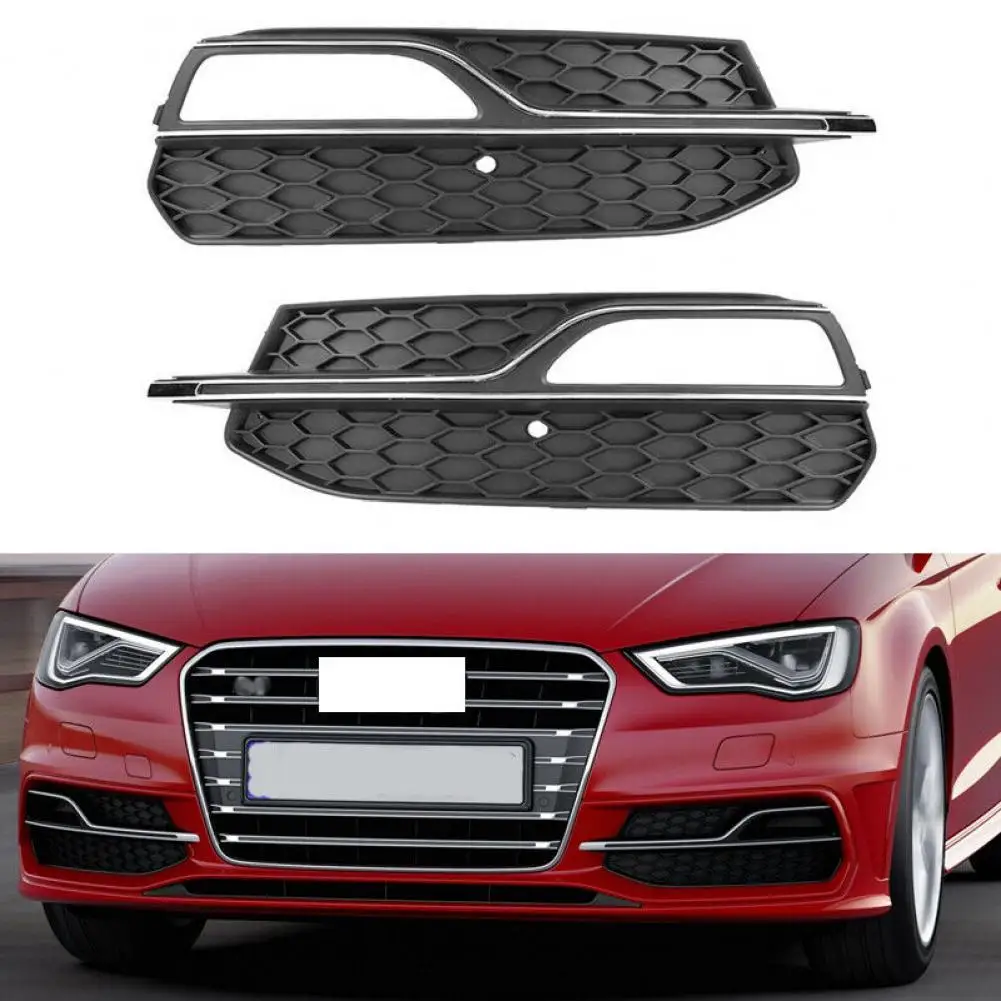 

50% Hot Sales! L/R Fog Light Grill Electroplating Fog Lamp Grille 8V3807681G 8V3807682G for Audi A3 Sports/S3 13-16