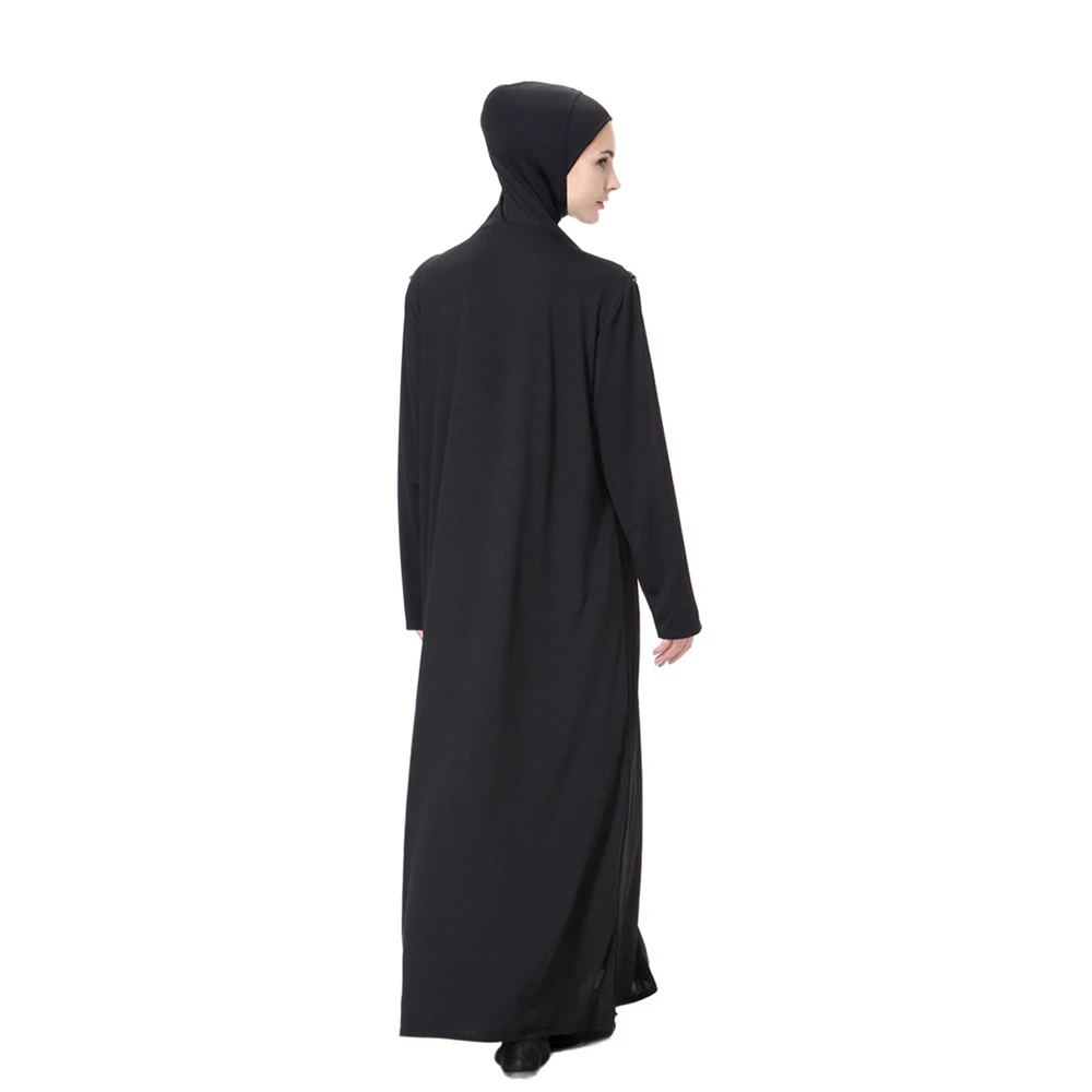Abaya платье мусульманское женское для девочек с длинным рукавом арабское Макси