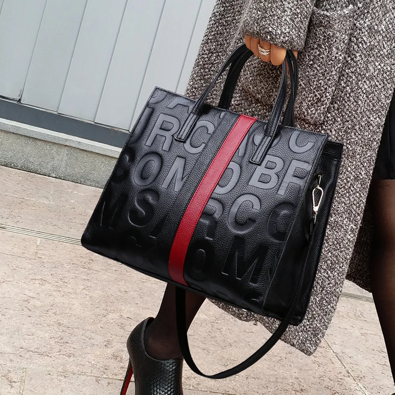 

100% Genuine Leather Bags New Large-capacity Messenger Fashion All-match Shoulder Bag Purses and Handbags Luxury Designer