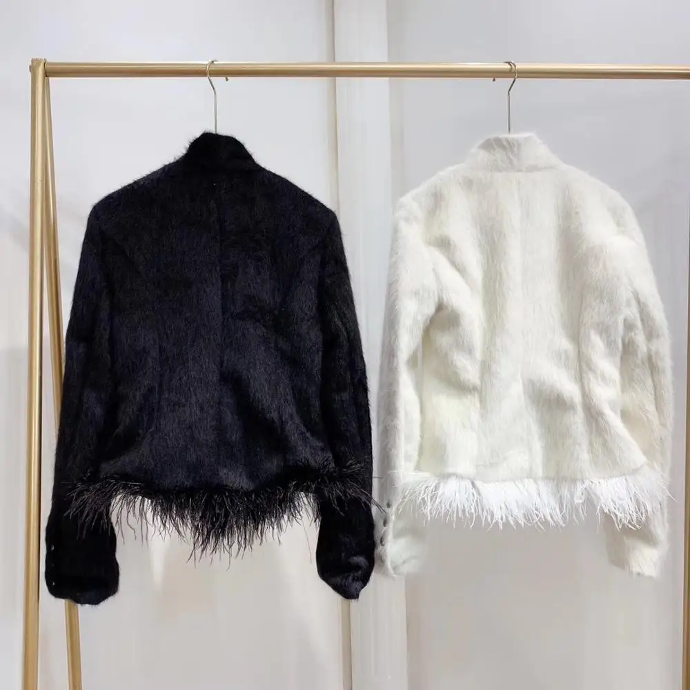 Высококачественная зимняя Новинка 2019 модная женская куртка из меха норки и