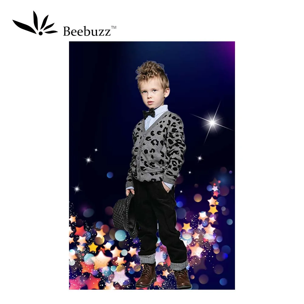 Красочные Неоновые световые капли на темно-синем фоне фотостудия Фотофон для