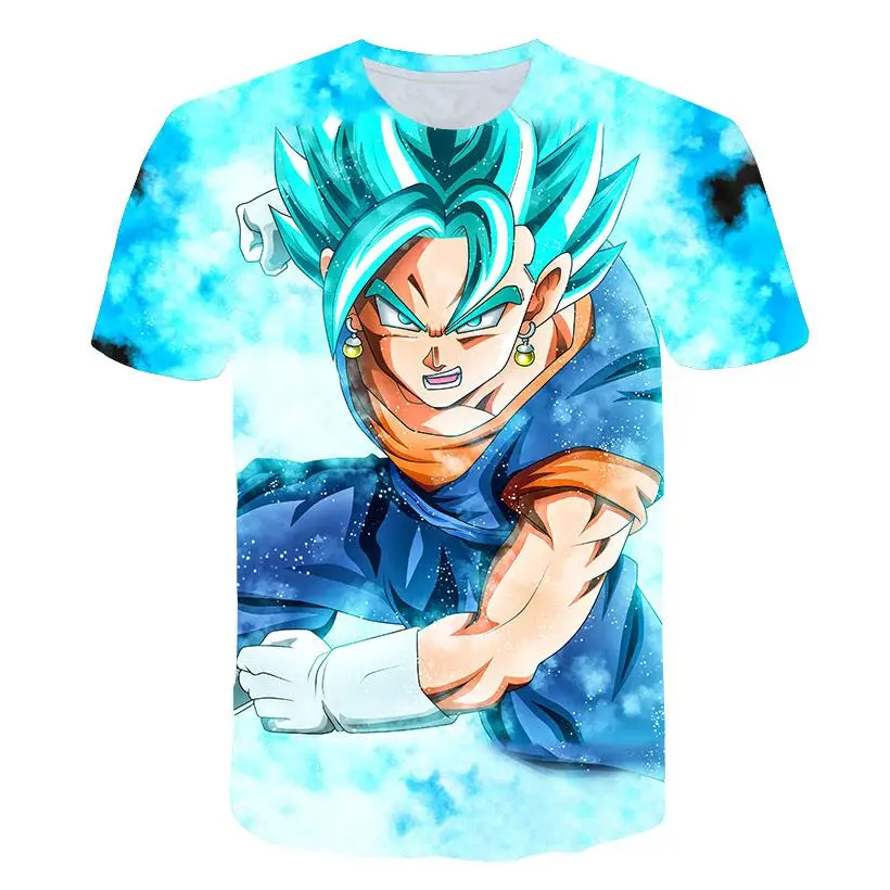 Новинка 2019 Мужская и женская персональная аниме Dragon Ball Z 3D футболка классная