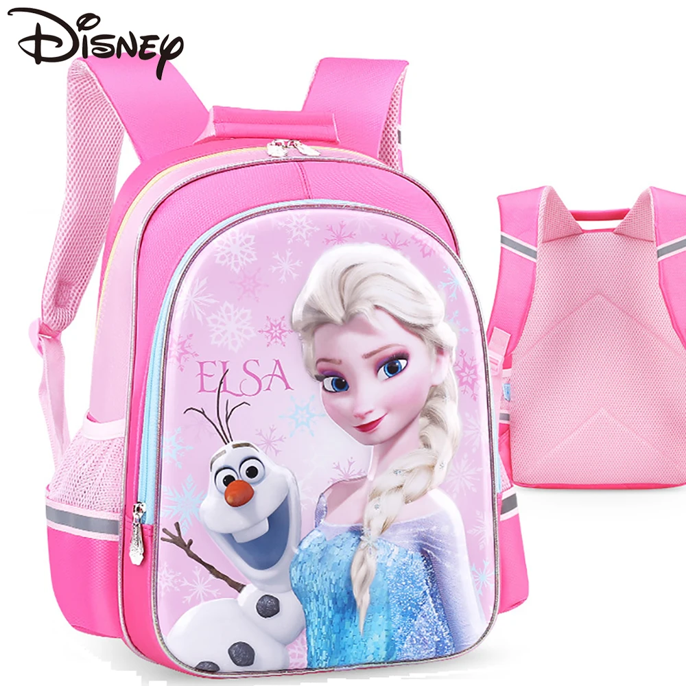 

2021 Disney Sophia Girls New Children's Schoolbag Primary School Students 4-6Y Kids Satchels Grade 1-3 3D Cartoon Gilrs Backpack