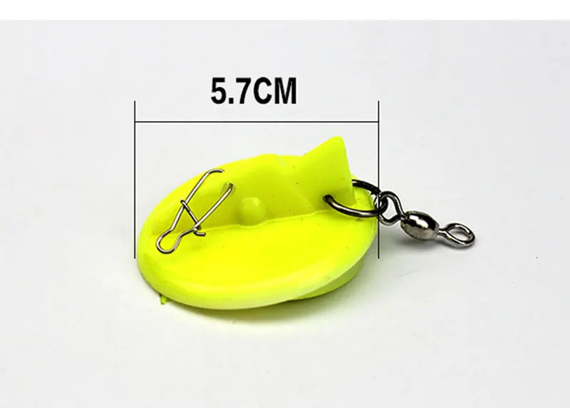Trolling disc connector comes with a lead sinker, adjustable angle, 8-shaped ring steel wire link, boat fishing and sea fishing enlarge