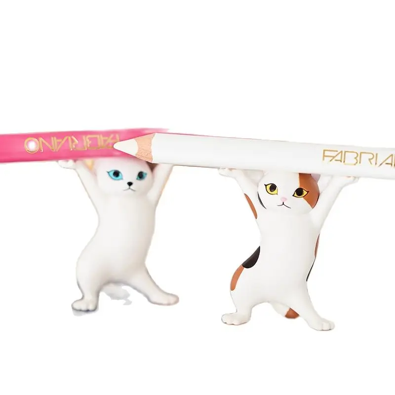 

5pcs Funny Cat Pen Holder Toys Hold Everything Cat Earphone Bracket Home Decoration Dancing Kitty Storage Set Holder For Airpods