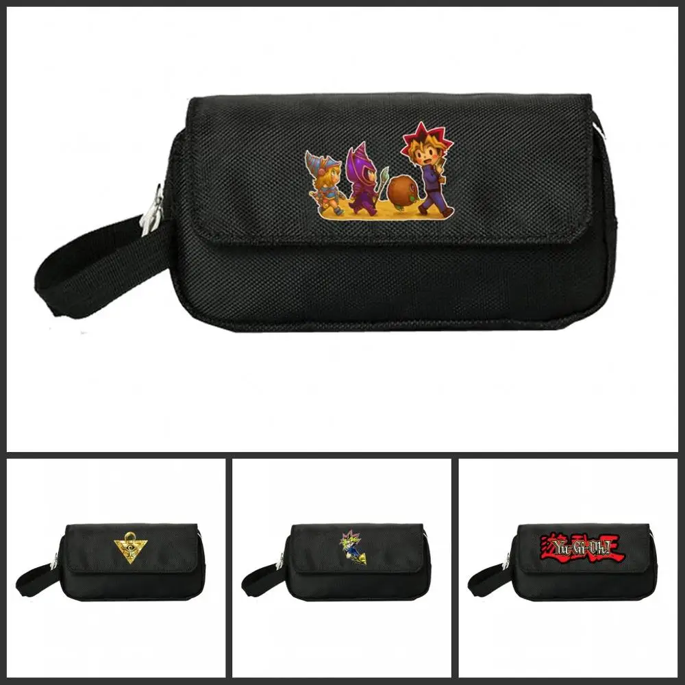 

Duel Monsters Pencill Case Women Cosmetic Cases Makeup Bag Child Girls student Double Zipper pecill Bag Handbag hot