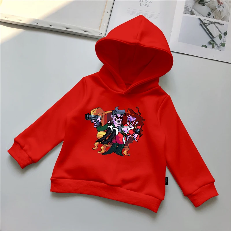

Friday Night Funkin Funny Kids Hoodie Hip Hop Graphic Sweatshirt Friday Night Funkin Anime Cartoon Children's Streetwear Hoody