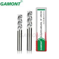 gamont roughing aluminium milling cutter alloy coating tungsten steel tool cnc maching 3 blade endmills for cnc machine cutting