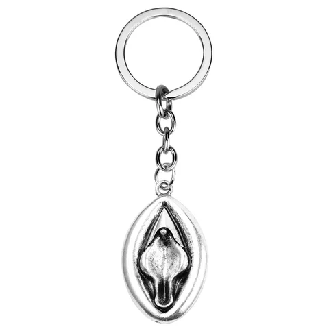 Цепочка для ключей женская с металлической резьбой, сексапильная цепочка для связки женских гениталий, индивидуальный подарок на приманку, бижутерия