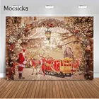 Рождественский фон Рождество Дети семья фото фон снежинка Санта фон олень Портрет Студия фотография баннер постер