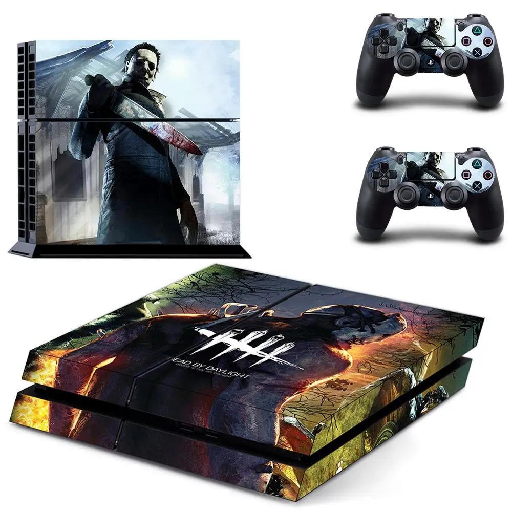 Виниловая наклейка для Sony Playstation 4 новая на кожу PS4 консоли и контроллеров Game Dead by