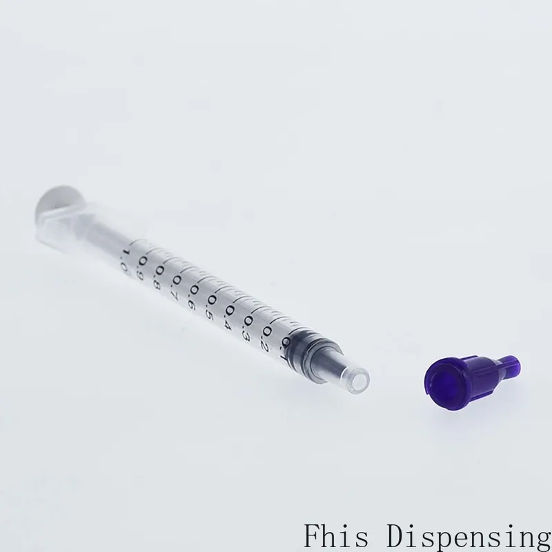 Dispensing Syringes 1cc 1ml Plastic with Tip Purple Cap Pack of 100 | Строительство и ремонт