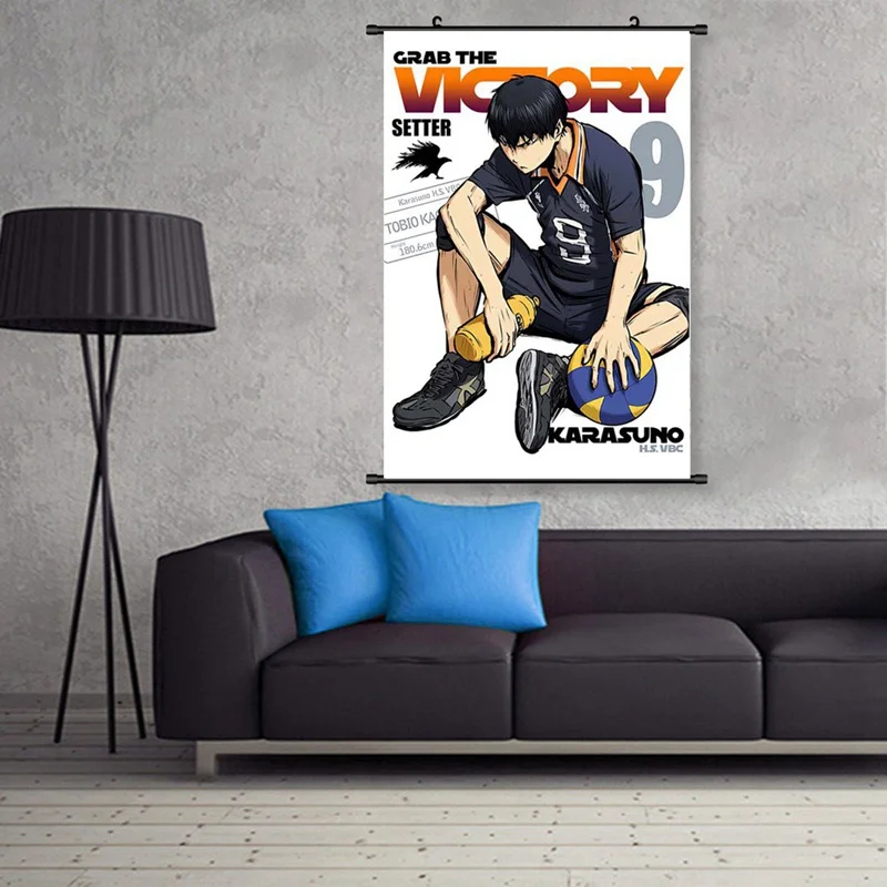 

1 Pcs Haikyuu Anime Manga Wall Poster Scroll Home Decoration Wall Art