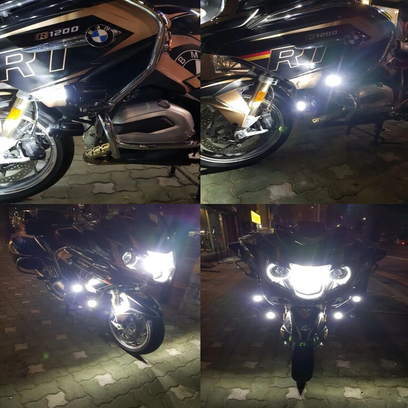 Пара светодиодный вспомогательный фонарь Противотуманные фары для BMW R1200GS F800GS