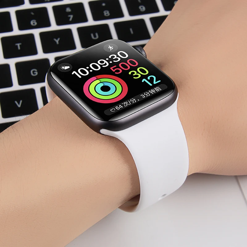 Спортивный силиконовый ремешок для apple watch band 4 44 мм 40 мм iwatch band 42 мм 38 мм ремень для браслета apple watch series 5 4 3 2 аксессуары