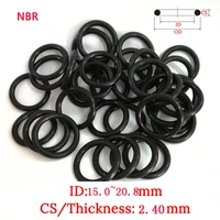 cs 2 40mm id15mm 20 8mm 50pcs plastic o ring set nbr gasket rubber oil and water seal gasket silicone ring seal film