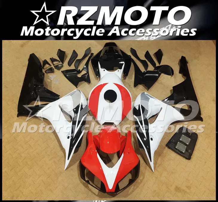

4 Free Gifts New ABS bike Fairings kit Fit For HONDA CBR1000RR 2006 2007 06 07 Bodywork set Red white