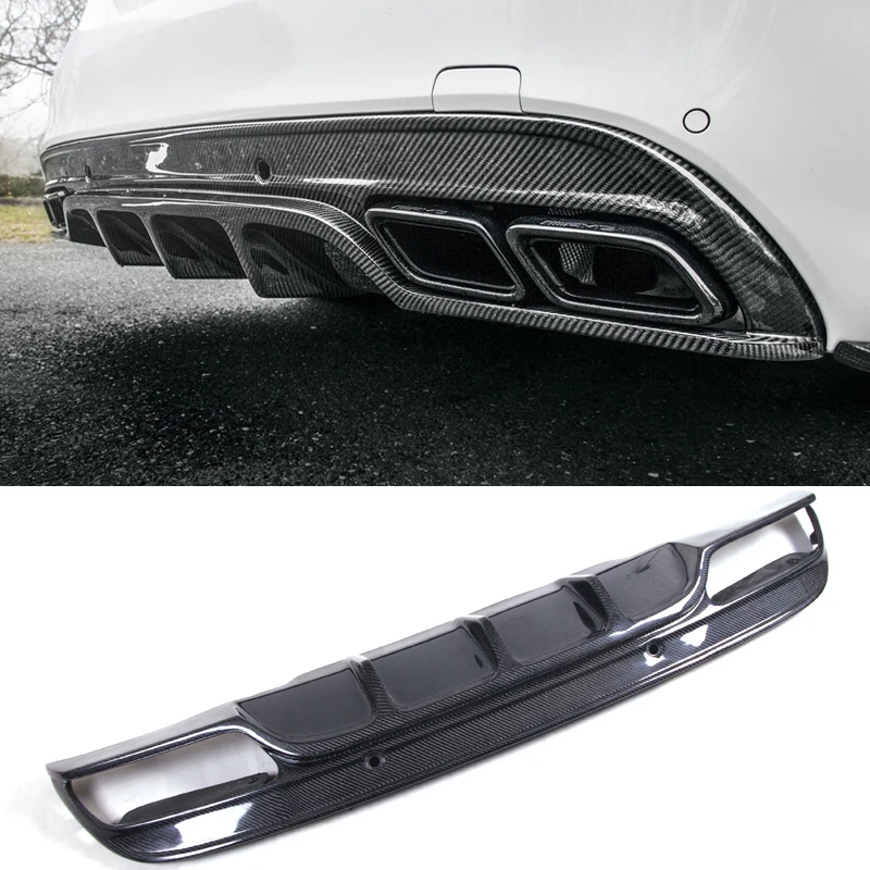 

F-D Style Carbon fiber Diffuser Spoiler For BENZ W205 C63 4 Door