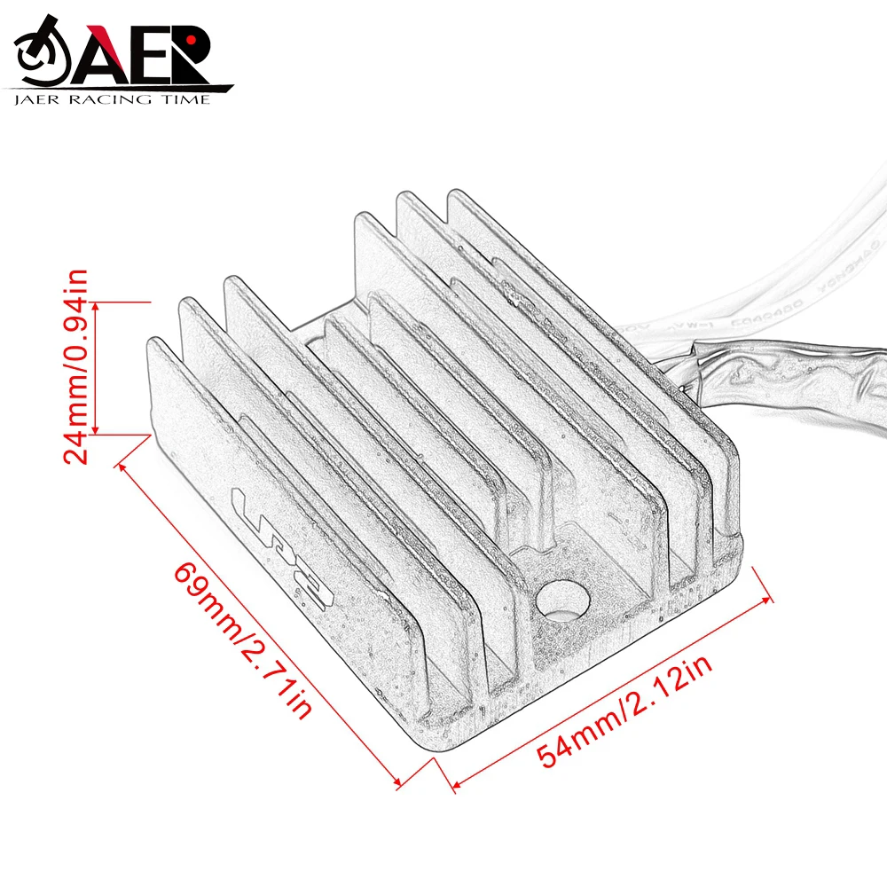 

Motorcycle Voltage Regulator Rectifier for Yamaha TZR125 1987-1994 RD125LC 1982-1984 RZ125 SR125 SR185 1981-1982