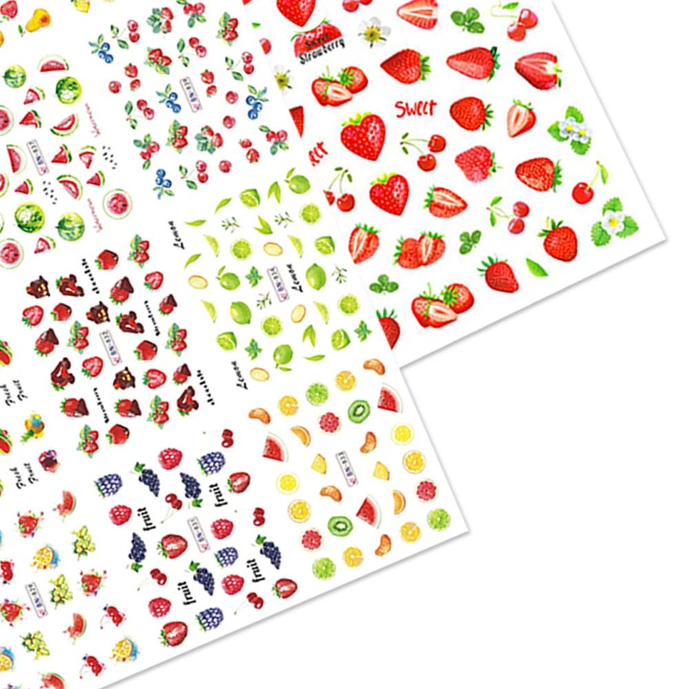 

12 Designs Nail Stickers Set Mixed Floral Geometric Sexy Girl Nail Art Water Transfer Decals Tattoos Sliders Manicure