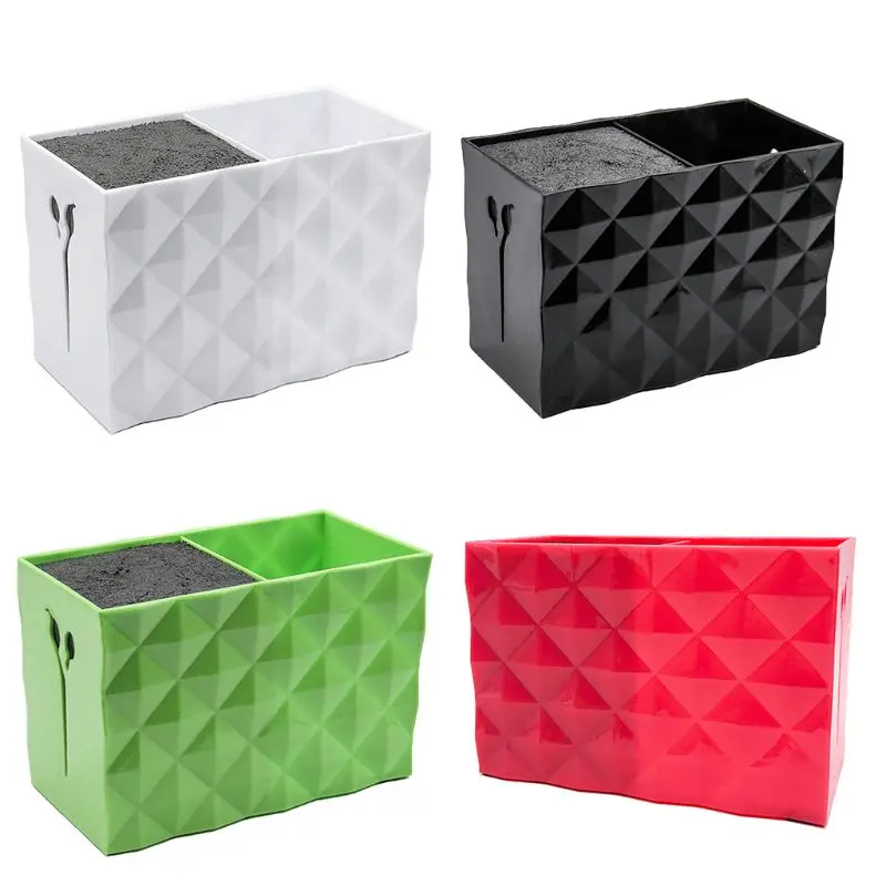 Двухрядное хранилище для ножниц пластиковая практичная коробка стрижки