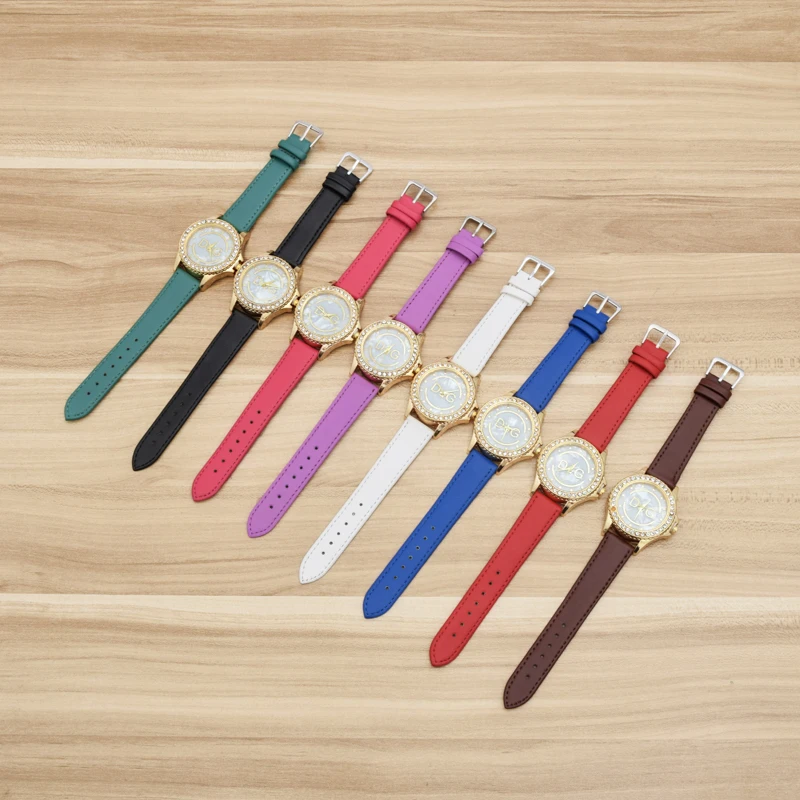 

Relojes Mujer 2020 Luxury Brand DqG Women Watches Personality Romantic Starry Smiley Face Wrist Watch Rhinestone Ladies Watch