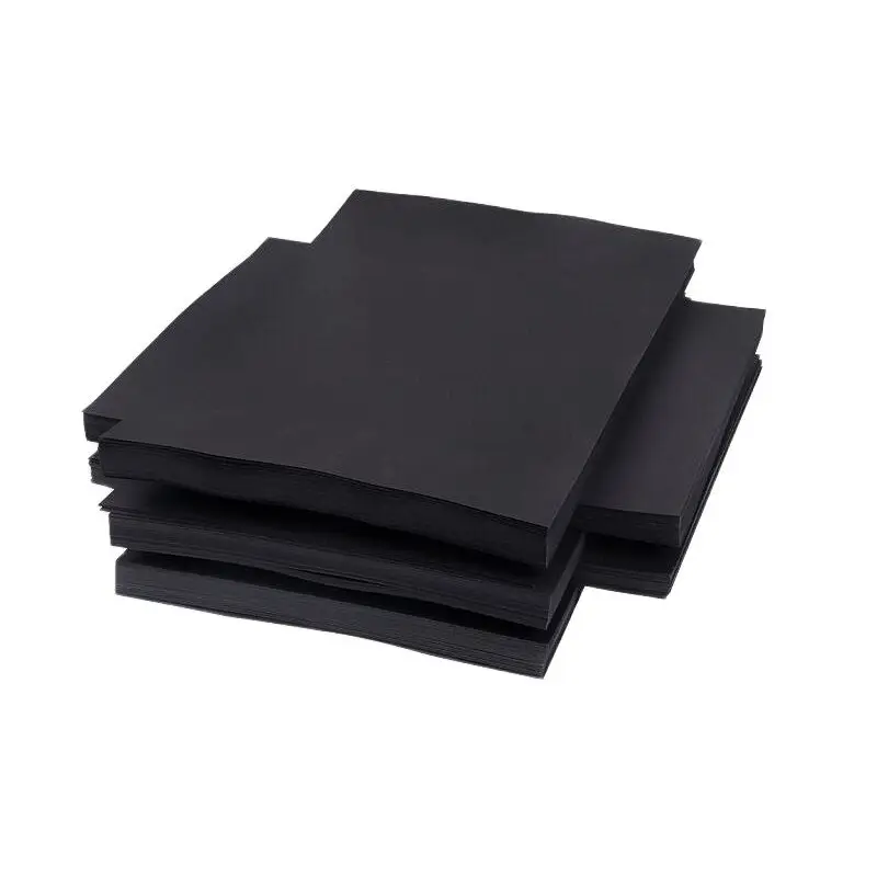 50 Sheet 29.7x21cm A4 High Quality Black Wood Pulp Kraft Paper DIY Cover Handmade Origami Cardboard Gifts Packaging