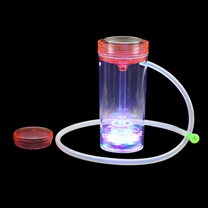 SY Plastic Portable Shisha Hookah With LED Silicone Hose Nargile Hookah Smoking Chicha Narguile Hookah 5 Colors